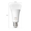 LED-Leuchtmittel 'Hue White & Color Ambiance' dimmbar matt E27 15 W 1600 lm warmweiß bis tageslichtweiß