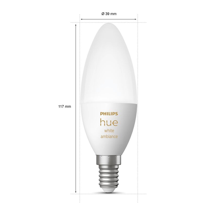 LED-Lampe 'Hue White Ambiance' E14 5,2 W