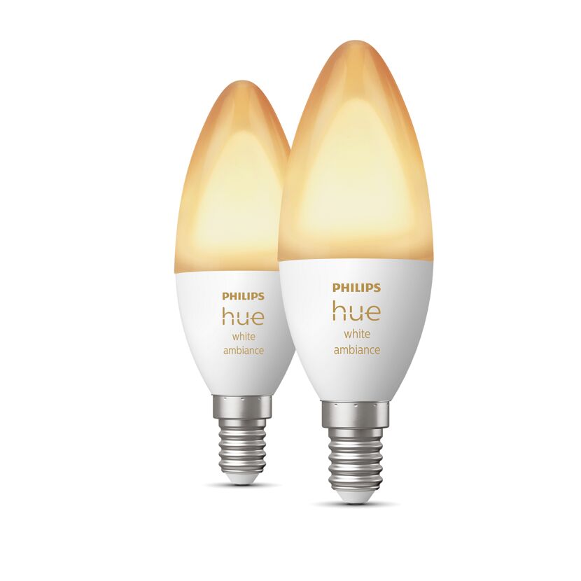 Zwei Philips Hue White Ambiance Lampen