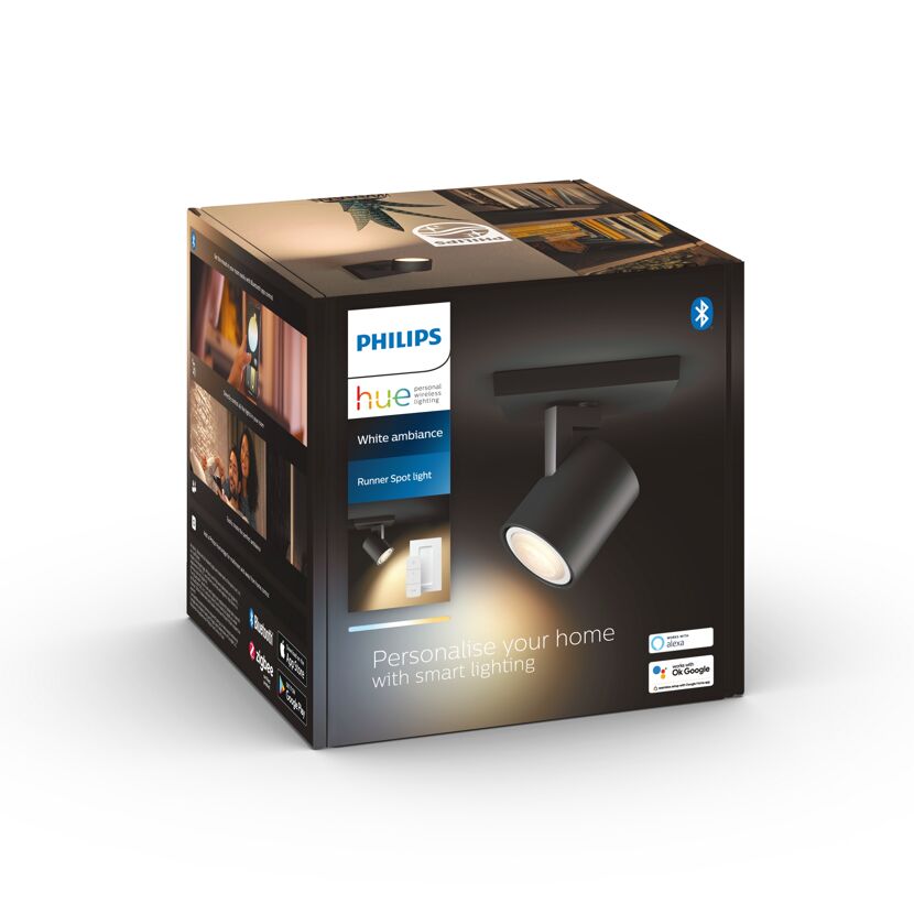 Philips Hue Runner Spot Leuchte, schwarz
