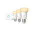 Starter-Set 'Hue White Ambiance' inkl. 3 x LED-Lampe E27, Dimmschalter