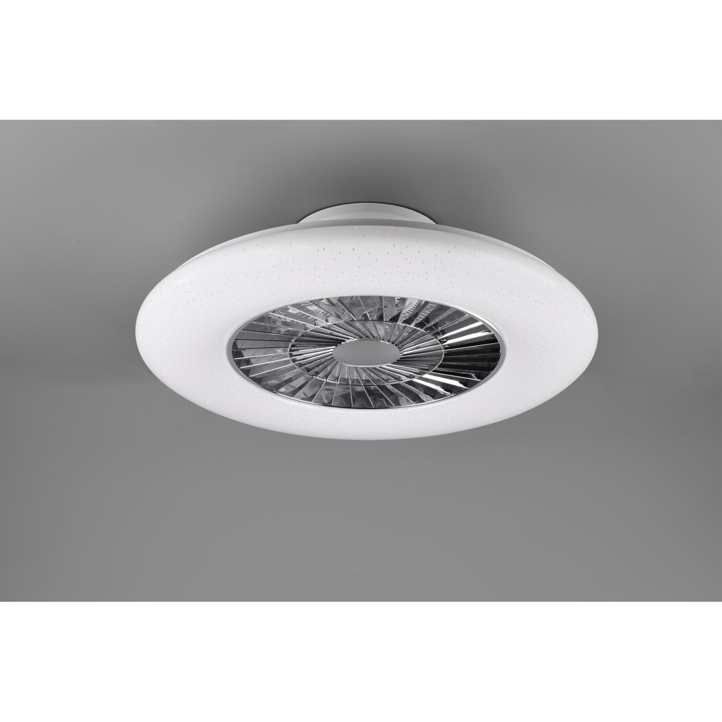 Weiße Deckenleuchte mit Ventilator