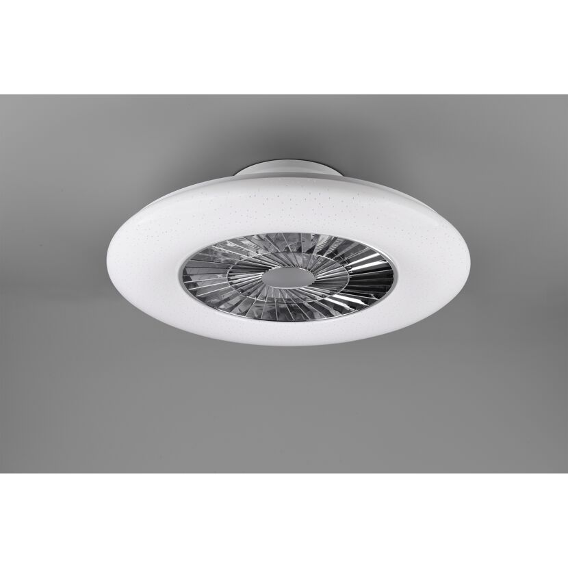 Weiße Deckenleuchte mit Ventilator