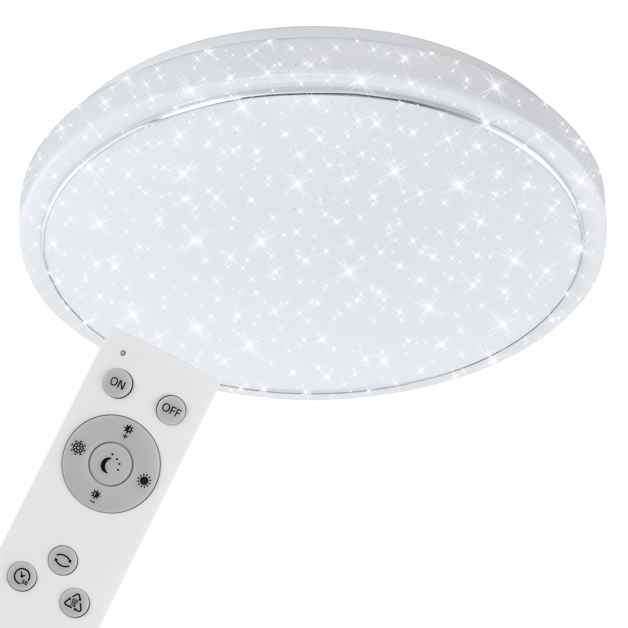 LED-Deckenleuchte 'Star' weiß Ø 56 x 10 cm 4000 lm, mit Nachtlichtfunktion