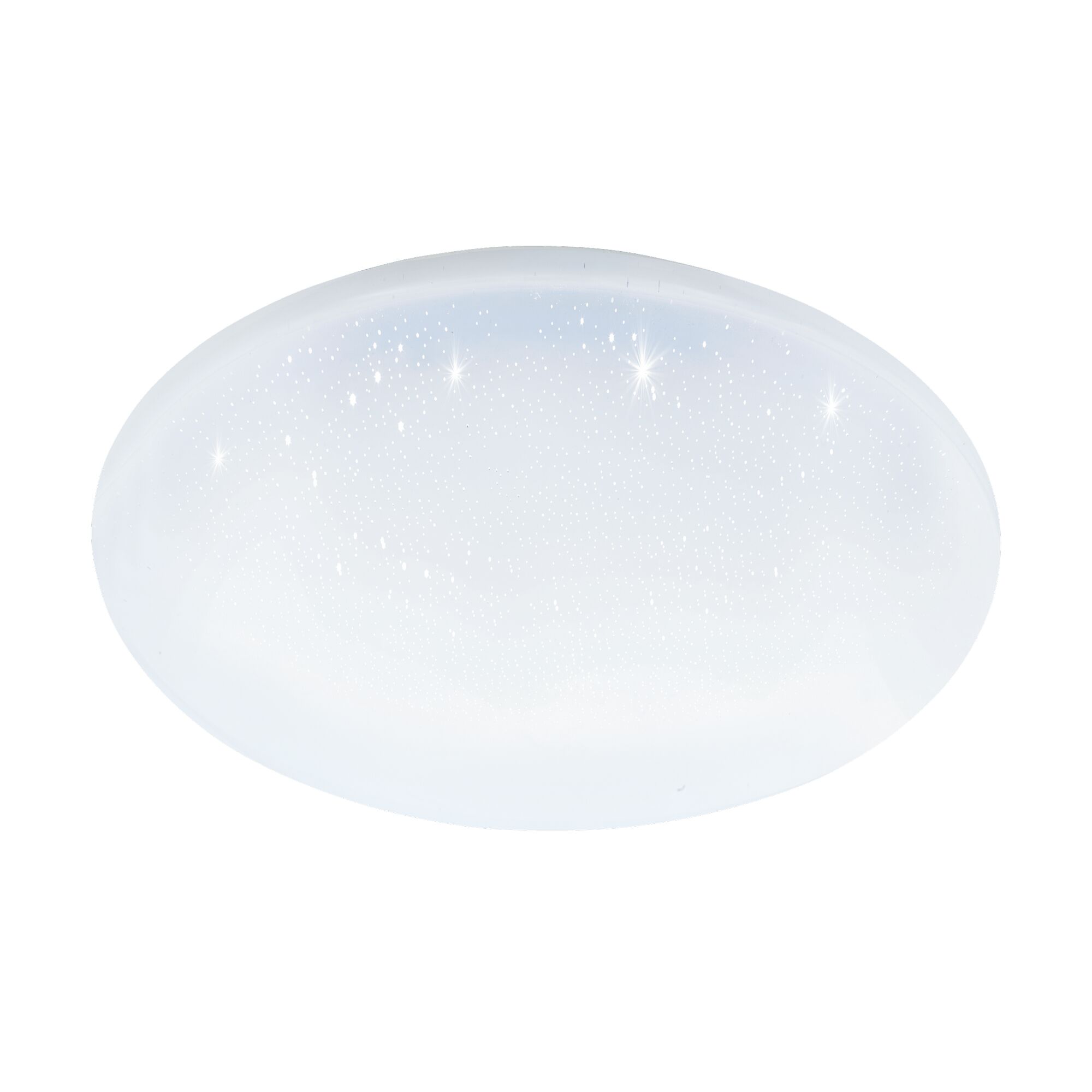 runde weiße Deckenleuchte mit Sternenhimmel-Effekt