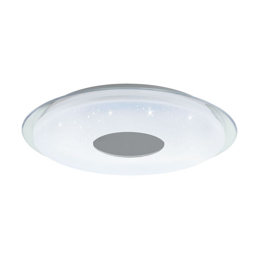 LED-Deckenleuchte Lanciano mit Kristalleffekt