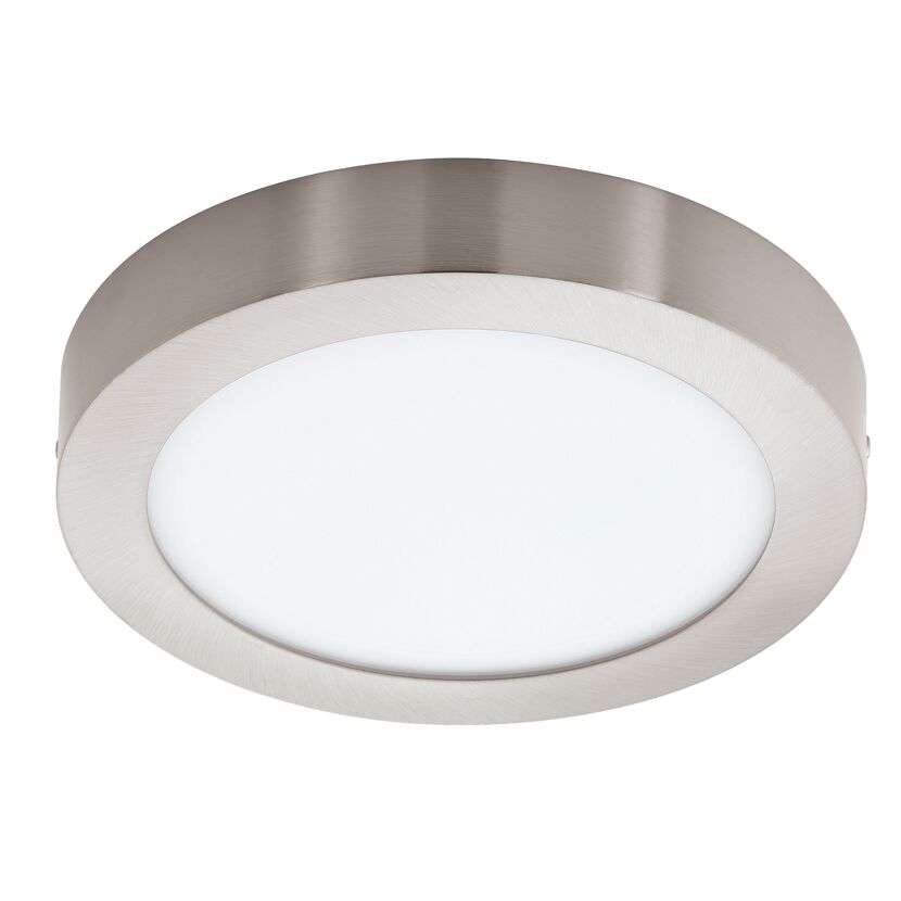 Nickel-matte Deckenleuchte Fueva-Z