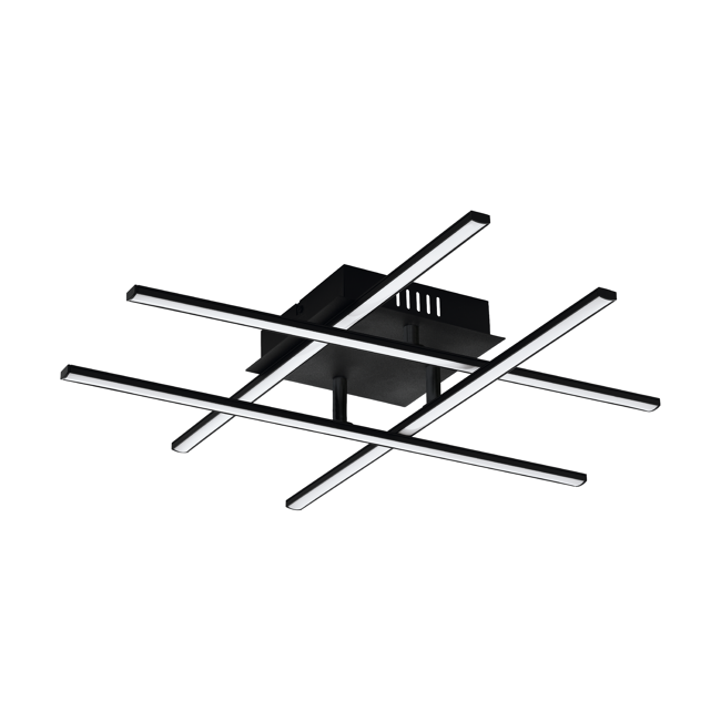 Bild von LED-Deckenleuchte 'Lasana 3' schwarz 25 W