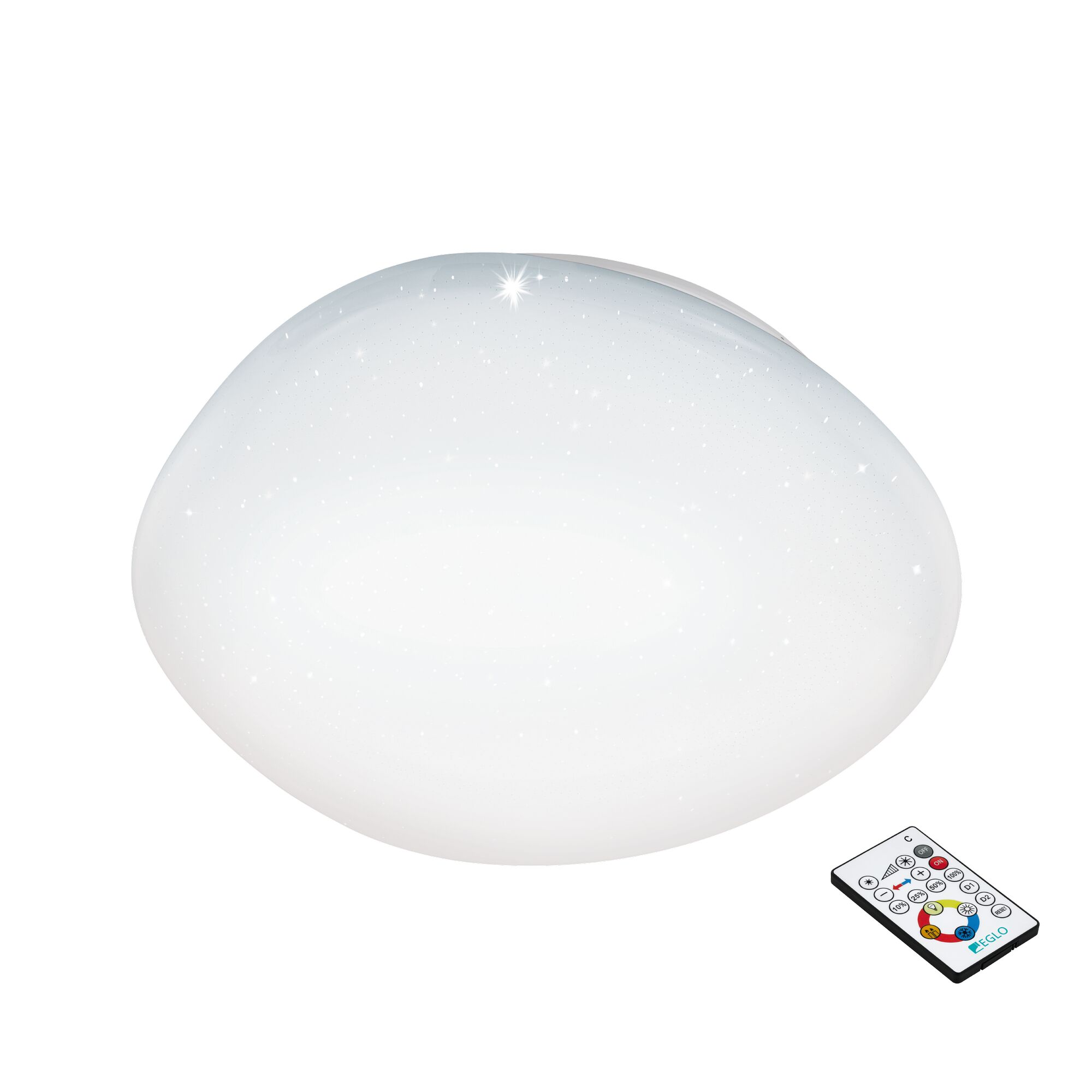 Weiße LED-Deckenleuchte mit Fernbedienung