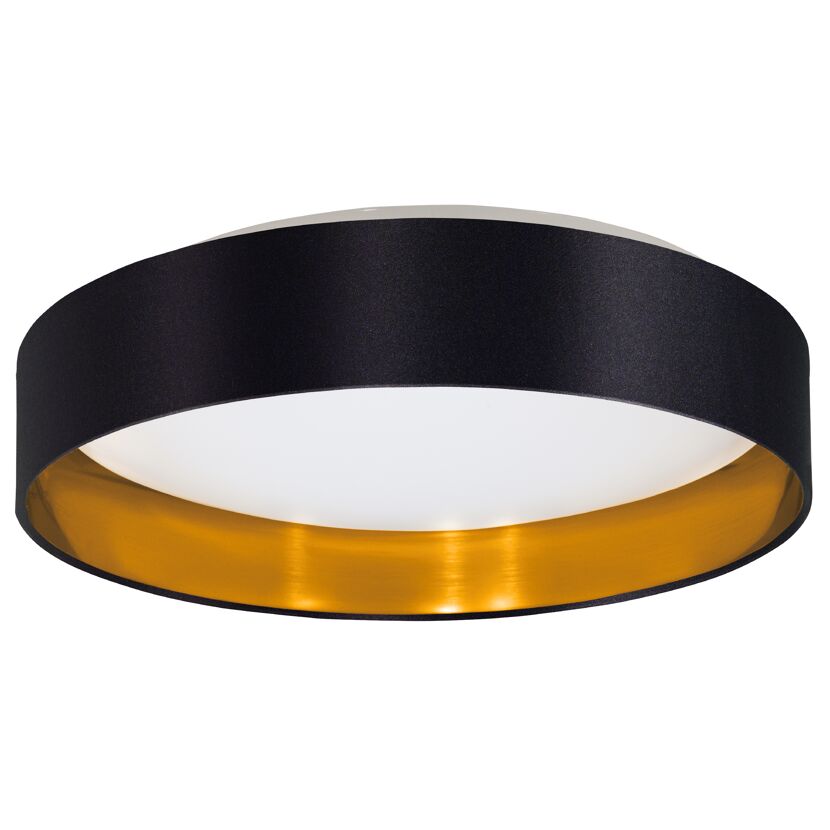 Deckenleuchte Maserlo 2 schwarz-gold