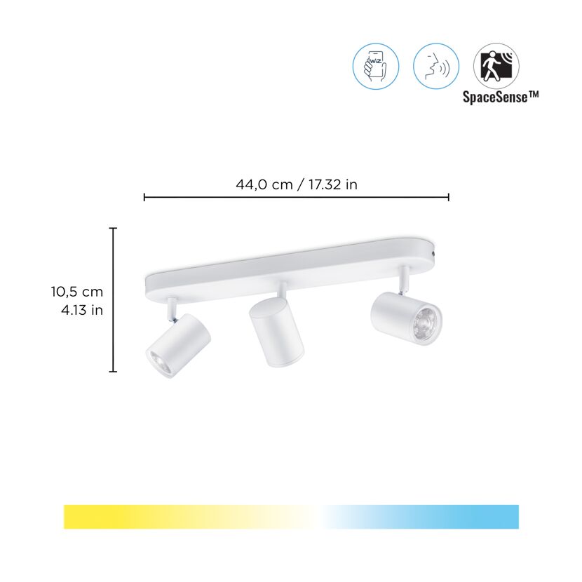LED-Spotleuchte 'Imageo' weiß 3-flammig 1035 lm
