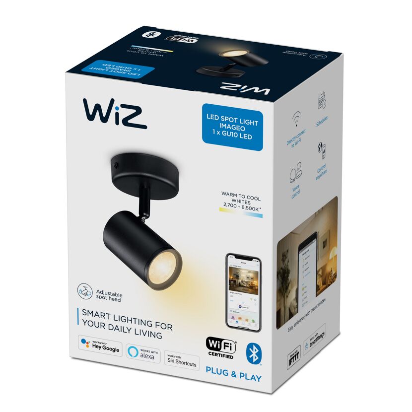 Wiz Imageo LED-Spot, schwarz