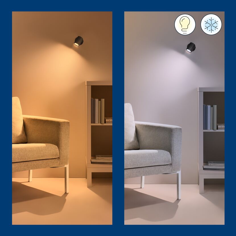 LED-Spotleuchte 'Imageo' schwarz 1-flammig 345 lm