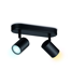 LED-Spotleuchte 'Imageo' schwarz 2-flammig 690 lm