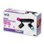 LED-Spotleuchte 'Imageo' schwarz 2-flammig 690 lm