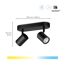 LED-Spotleuchte 'Imageo' schwarz 2-flammig 690 lm