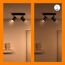 LED-Spotleuchte 'Imageo' schwarz 2-flammig 690 lm