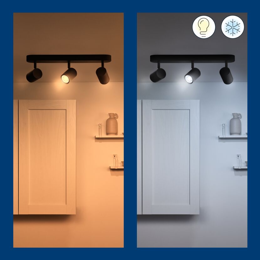 LED-Spotleuchte 'Imageo' schwarz 3-flammig 1035 lm