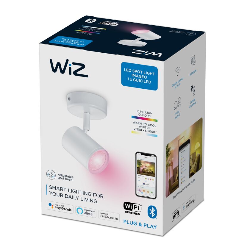 Wiz Imageo LED-Spot, weiß, in Verpackung