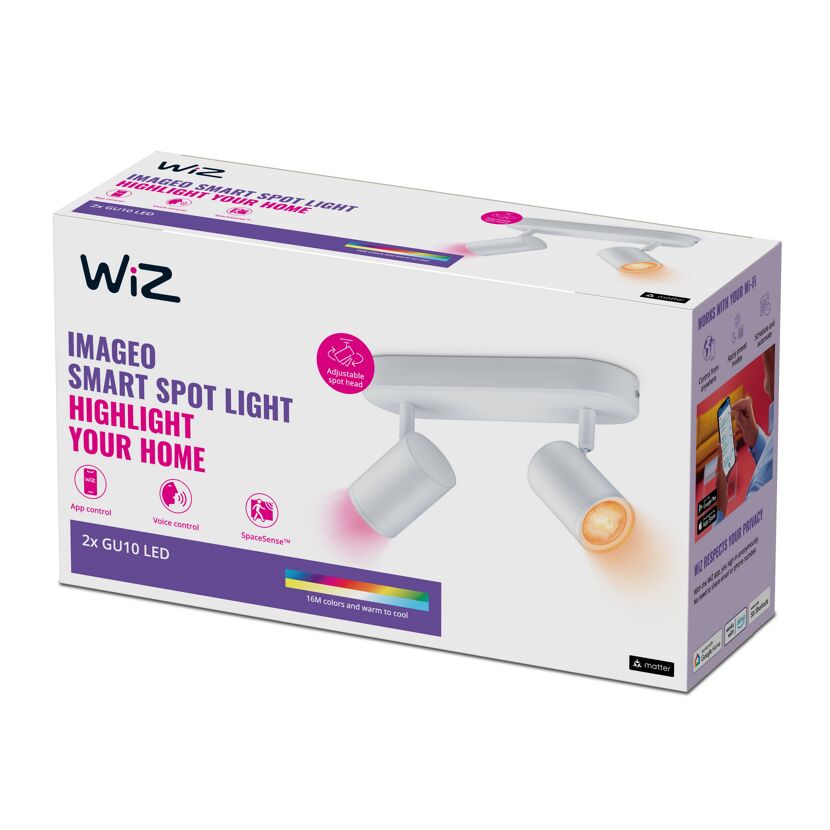 LED-Spotleuchte 'Imageo' weiß 2-flammig 690 lm