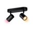 LED-Spotleuchte 'Imageo' schwarz 2-flammig 690 lm
