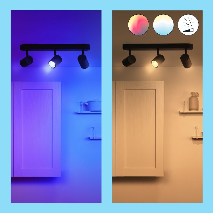 LED-Spotleuchte 'Imageo' schwarz 3-flammig 1035 lm