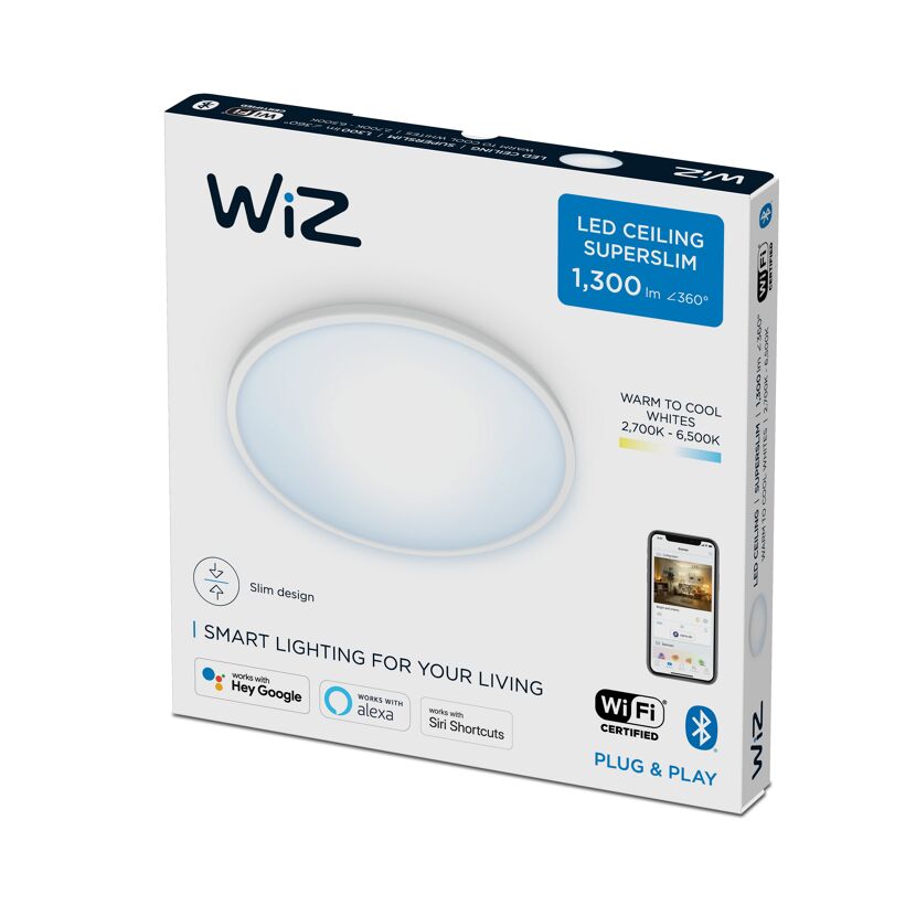 Wiz LED Deckenleuchte Superslim in Verpackung