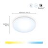 Runde LED-Deckenleuchte 'SuperSlim' mit Ø 24,2 cm
