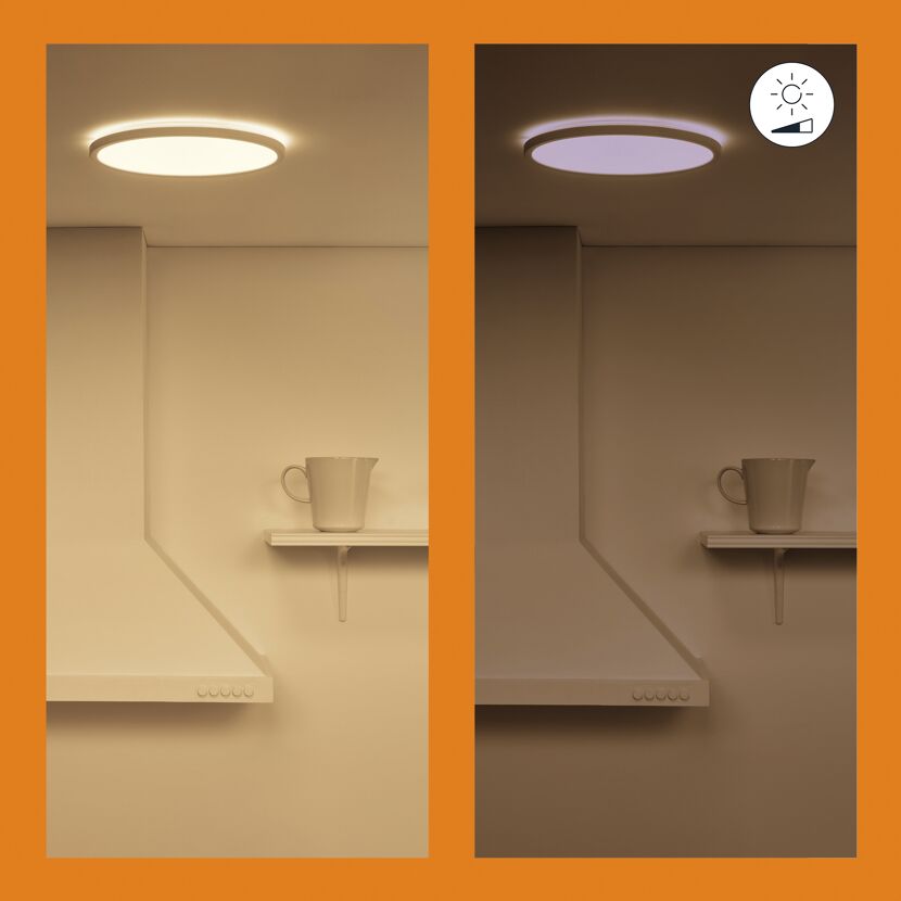 Panelleuchte 'SuperSlim' weiß Ø 24 cm 1300 lm