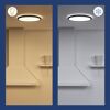 LED-Panel zeigt warmweißes und neutralweißes Licht.