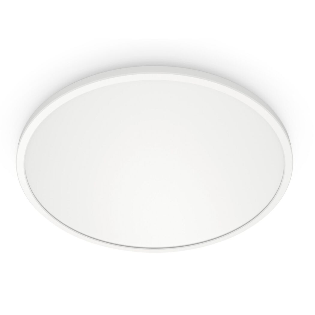 Weiße runde LED-Deckenleuchte SuperSlim.