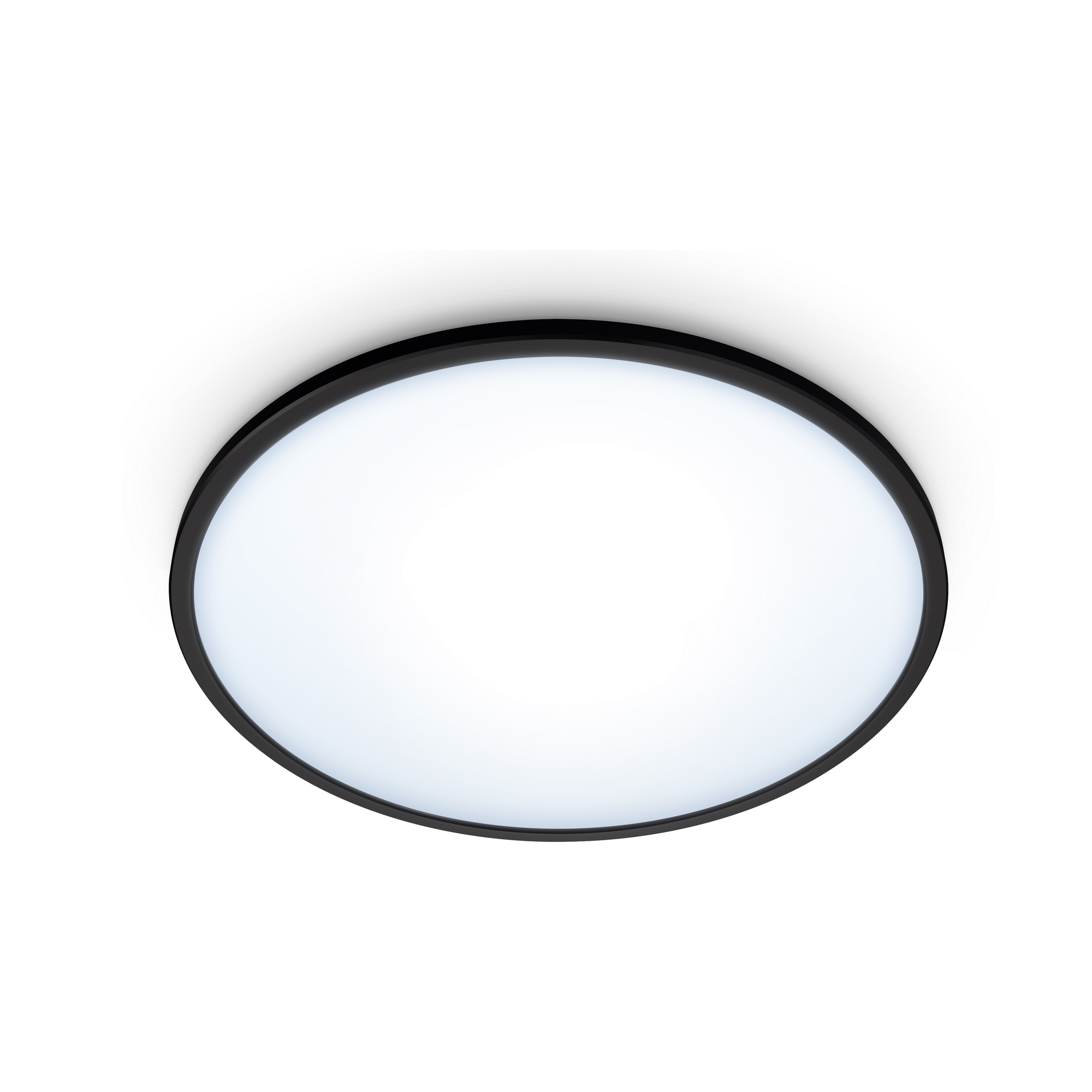 Panelleuchte 'SuperSlim' schwarz Ø 29 cm 1500 lm