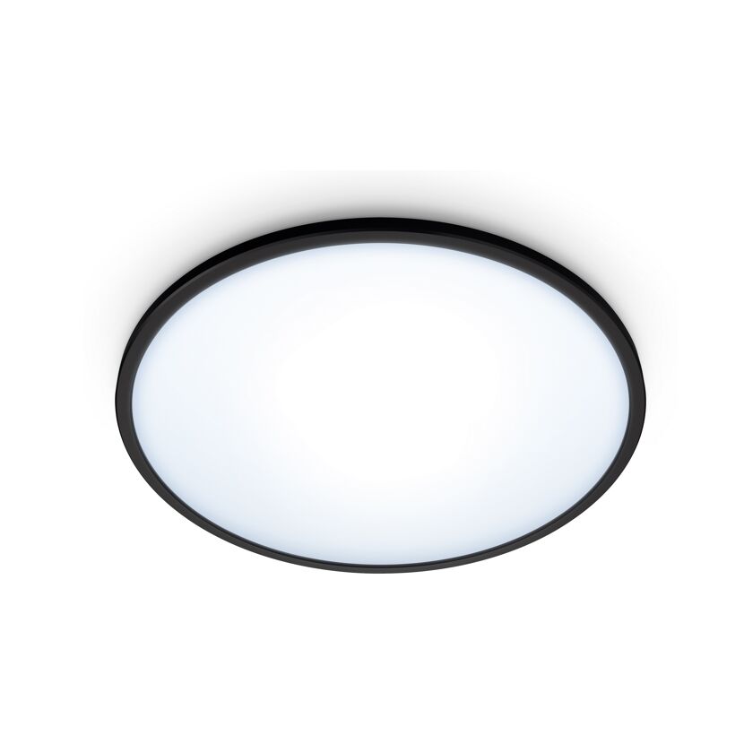 Panelleuchte 'SuperSlim' schwarz Ø 29 cm 1500 lm