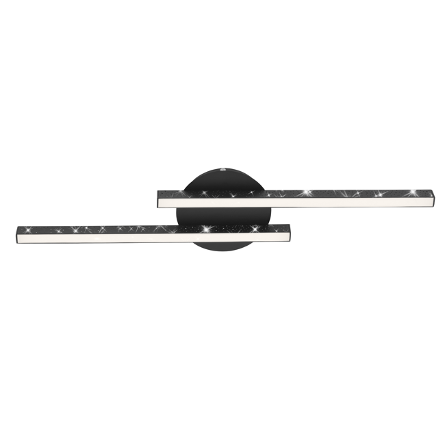 Bild von LED-Deckenleuchte 'Rey' schwarz 60 x 14 x 5,2 cm 1400 lm