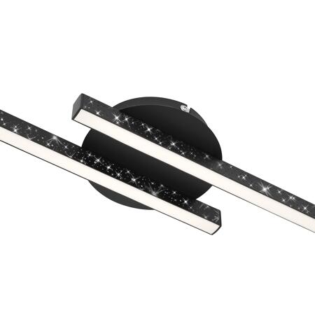 4. Bild von LED-Deckenleuchte 'Rey' schwarz 60 x 14 x 5,2 cm 1400 lm