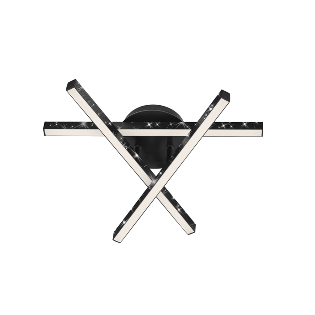 Bild von LED-Deckenleuchte 'Rey' schwarz 40 x 35,5 x 11,2 cm 2200 lm
