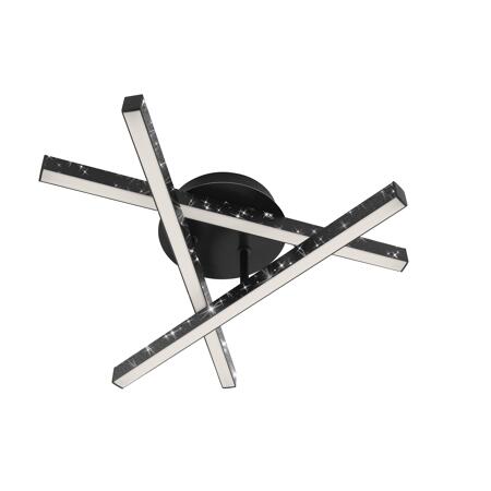 3. Bild von LED-Deckenleuchte 'Rey' schwarz 40 x 35,5 x 11,2 cm 2200 lm