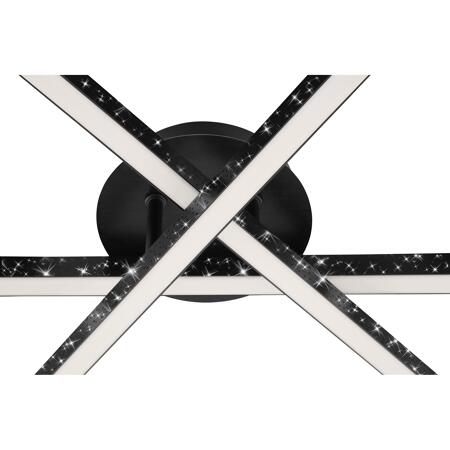 4. Bild von LED-Deckenleuchte 'Rey' schwarz 40 x 35,5 x 11,2 cm 2200 lm
