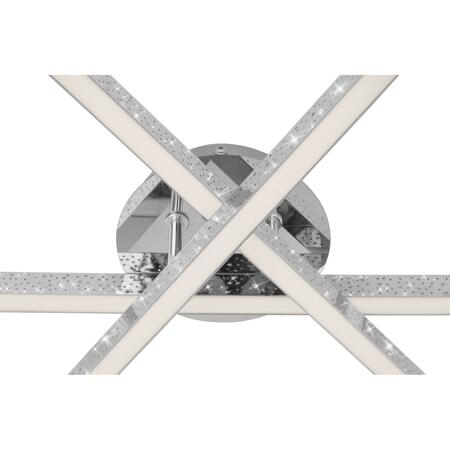 4. Bild von LED-Deckenleuchte 'Rey' chromfarben 40 x 35,5 x 11,2 cm 2200 lm