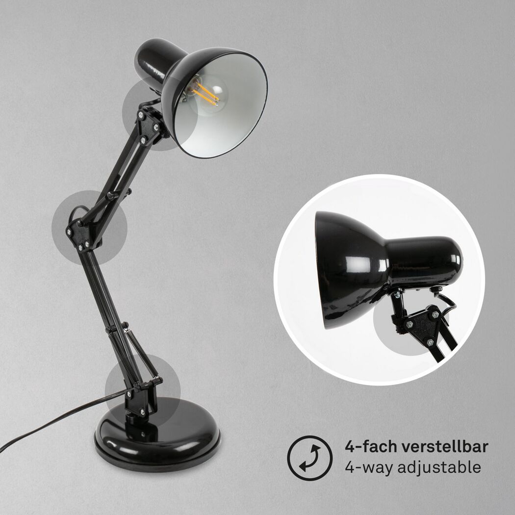 Tischlampe 'Pixa' E14 40 W Ø 15,5 x 53 cm