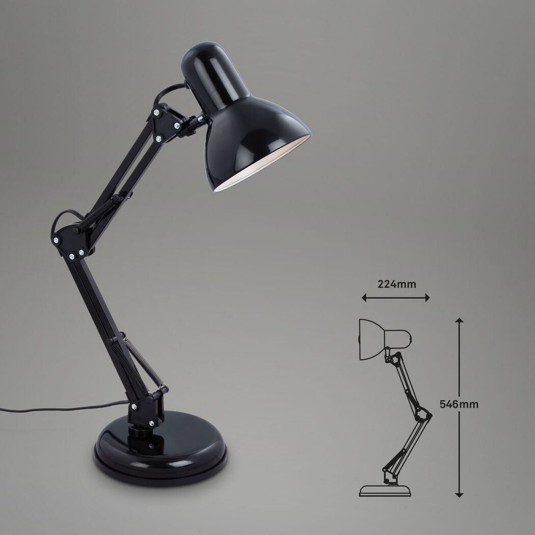 Tischlampe 'Pixa' E14 40 W Ø 15,5 x 53 cm