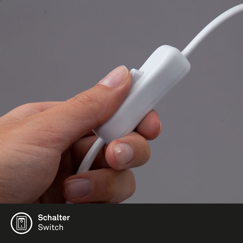 LED-Tischleuchte 'DAYLIGHT' Kunststoff weiß 44 x 23 x 12 cm