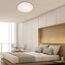 LED-Deckenleuchte Stern, Kristall weiß, im Schlafzimmer