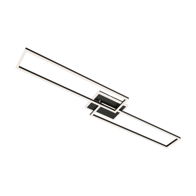 Bild von LED-Wand und Deckenleuchte 'Frame S' schwarz 1100 x 248 x 78 mm 40 W 5200 lm WiFi