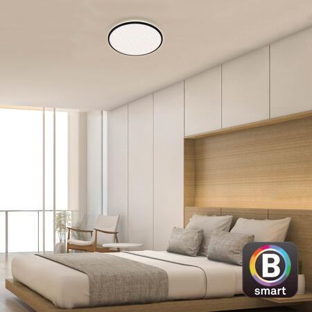 3. Bild von LED-Deckenleuchte 'Ivy Sky S' schwarz Ø 490 x 77 mm 42 W 4500 lm WiFi