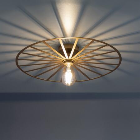 3. Bild von Wand- und Deckenleuchte 'Spike' messingfarben Ø 50 cm