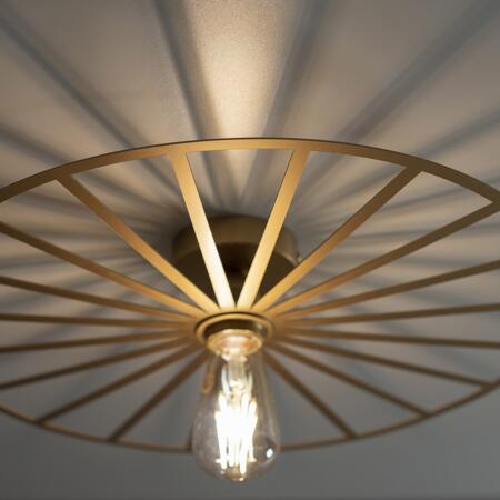 4. Bild von Wand- und Deckenleuchte 'Spike' messingfarben Ø 50 cm