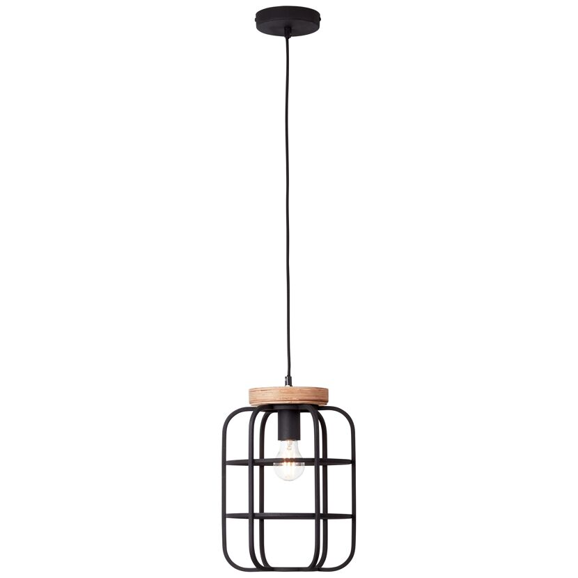 Pendelleuchte 'Gwen' schwarz Ø 25 cm