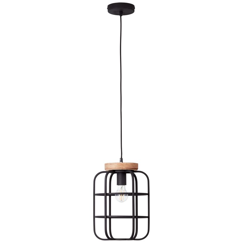 Pendelleuchte 'Gwen' schwarz Ø 25 cm