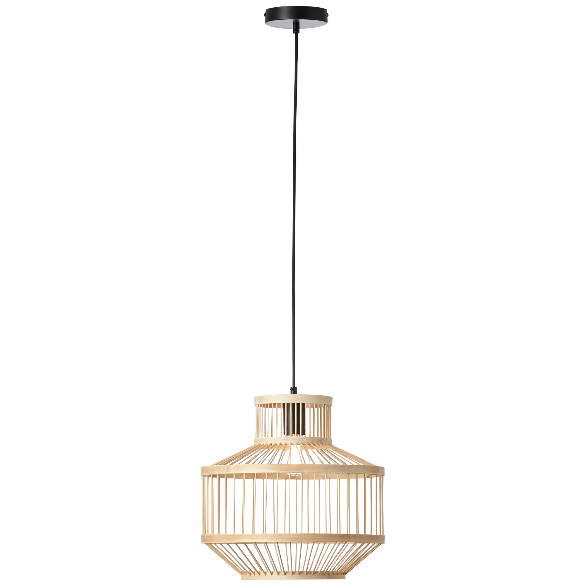 Brilliant Pendelleuchte 'Teva' Bambus  35 cm | toom Baumarkt